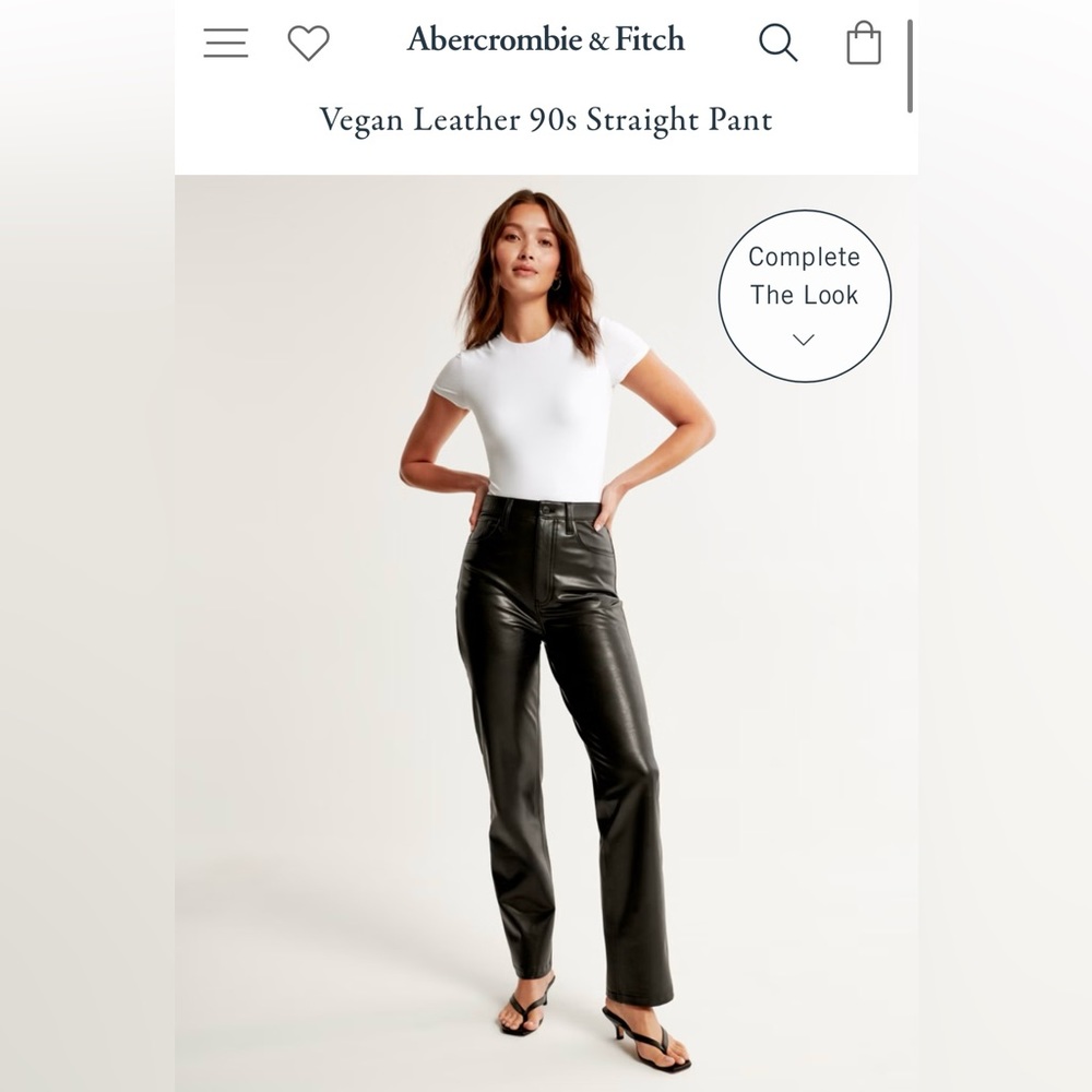 Vegan Leather 90s Straight Short Pant